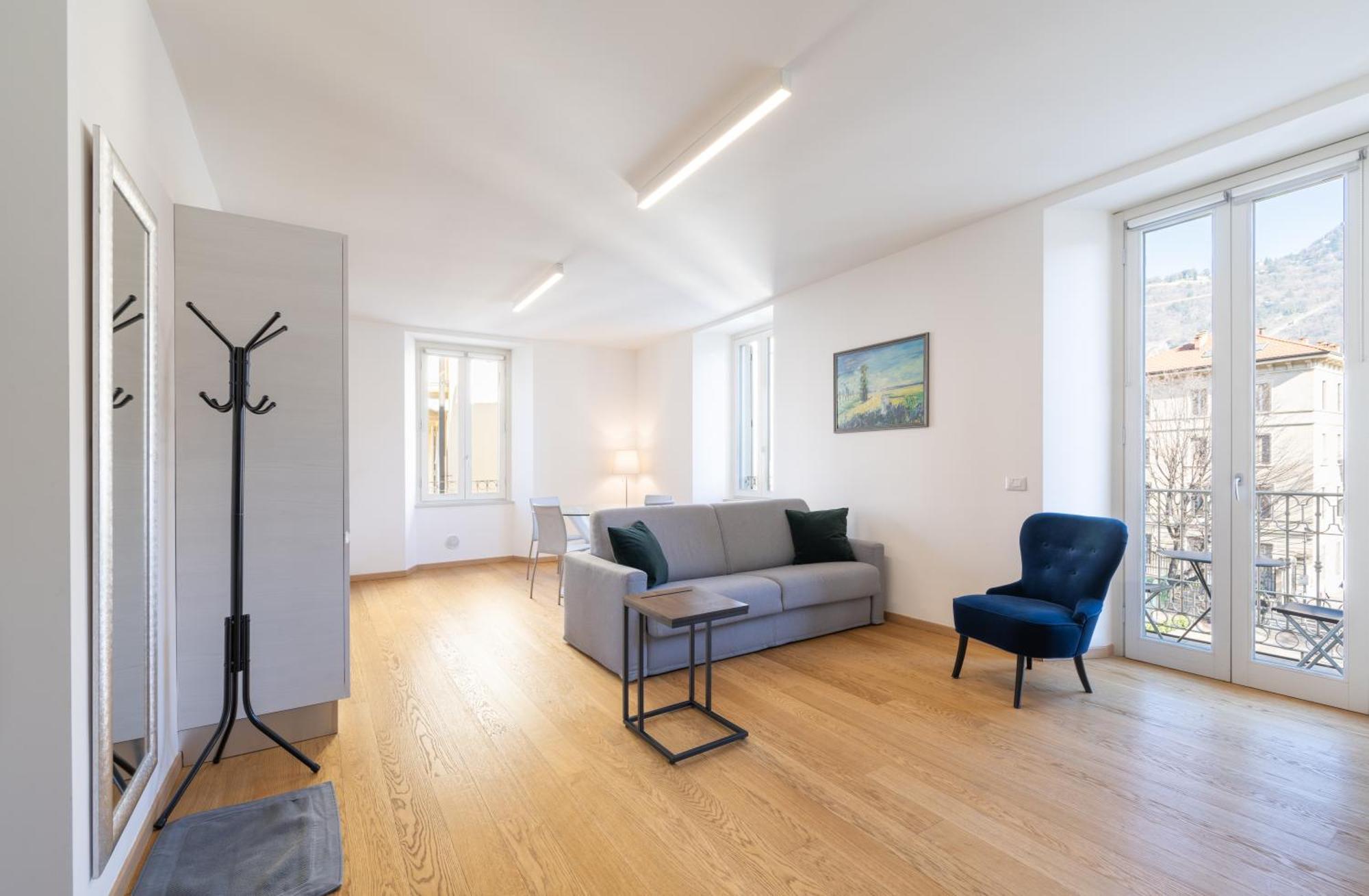 Ferienwohnung Historical Center - Free Parking And Private Terrace Como Exterior foto