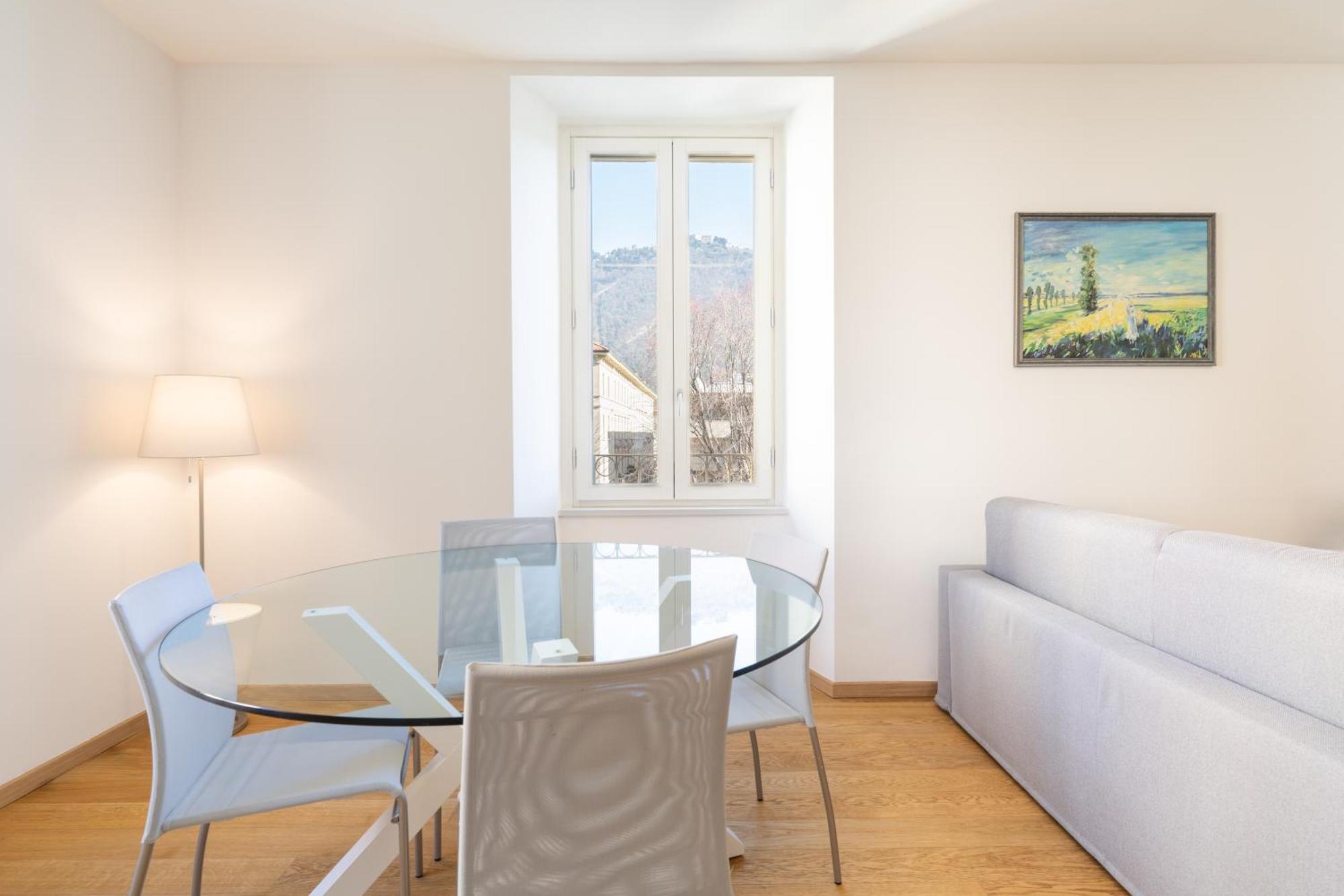 Ferienwohnung Historical Center - Free Parking And Private Terrace Como Exterior foto